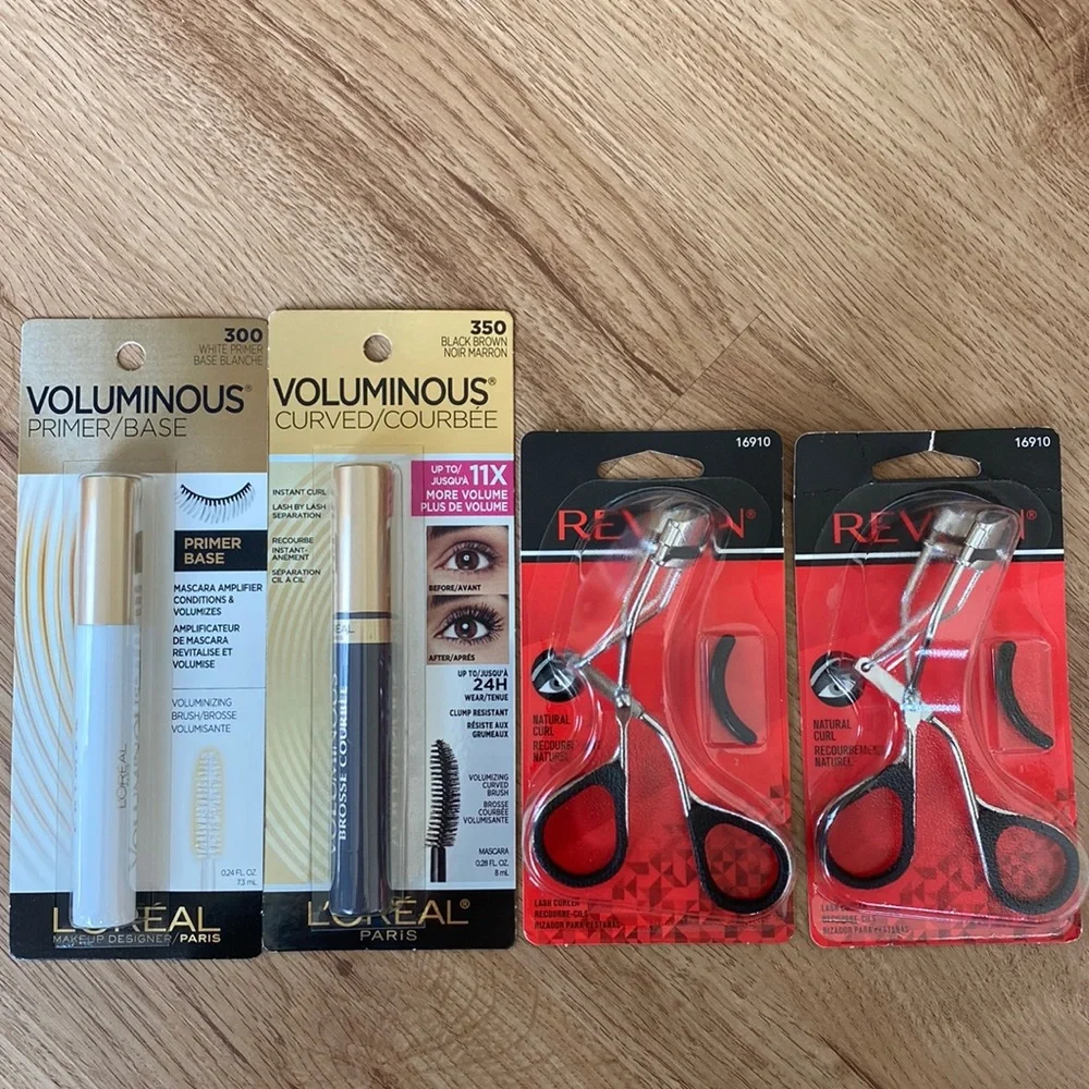 NEW L’Oréal Mascara and revlon eyelash curler bundle
